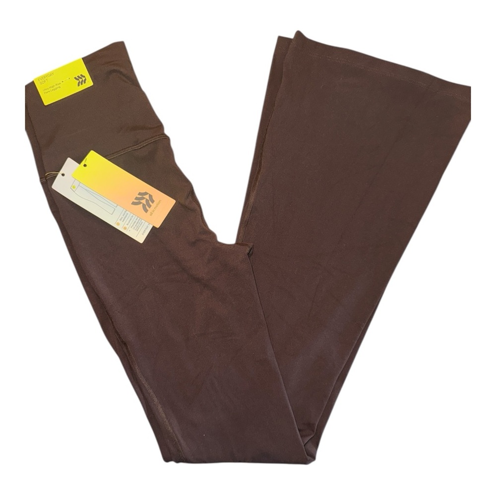 Brown bootleg leggings size small NWT